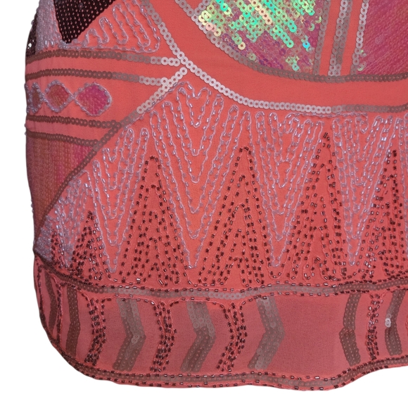 Lulumari Pink Sequin Party Mini Skirt Women's Size S - Picture 5 of 13